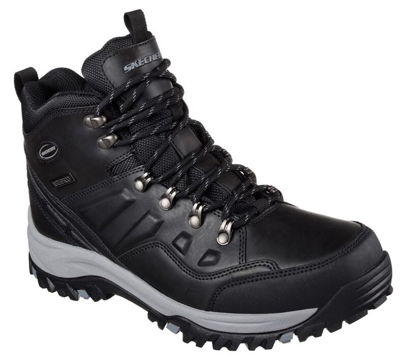 Skechers Relaxed Fit: Relment - Traven - Mens Hiking Boots Black [AU-QA4759]